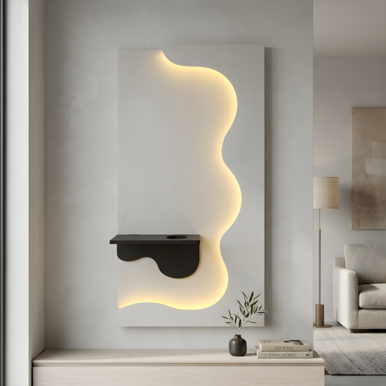 LED Wall Decor with Shelf